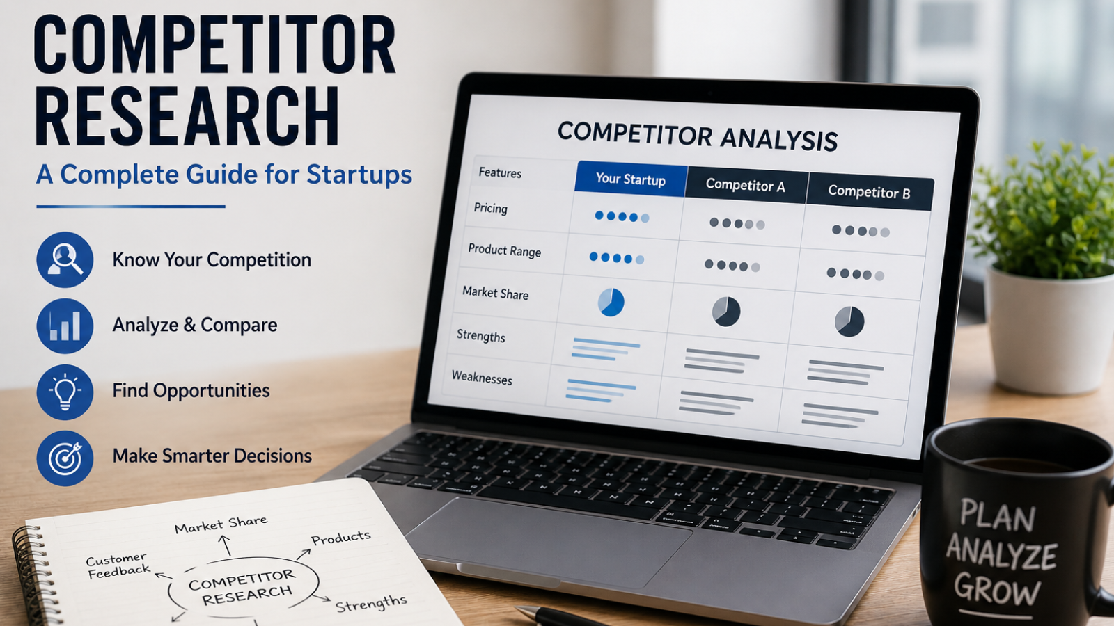 What is Competitor Research? A Complete Guide for Startups?